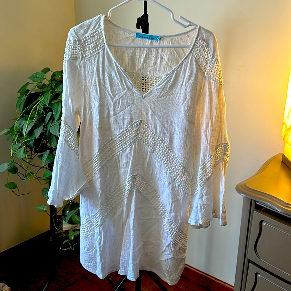 Solitaire swim gauze cover up M